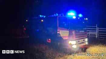 Fire crews battle blaze at nature reserve