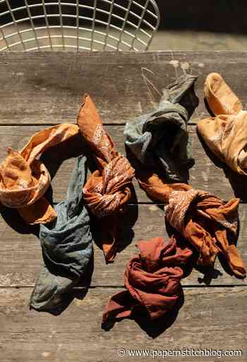 Making Pretty Earth Tone Bandanas