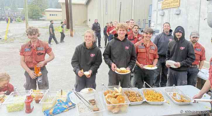Clinton man helps feed firefighters, witnesses fire 