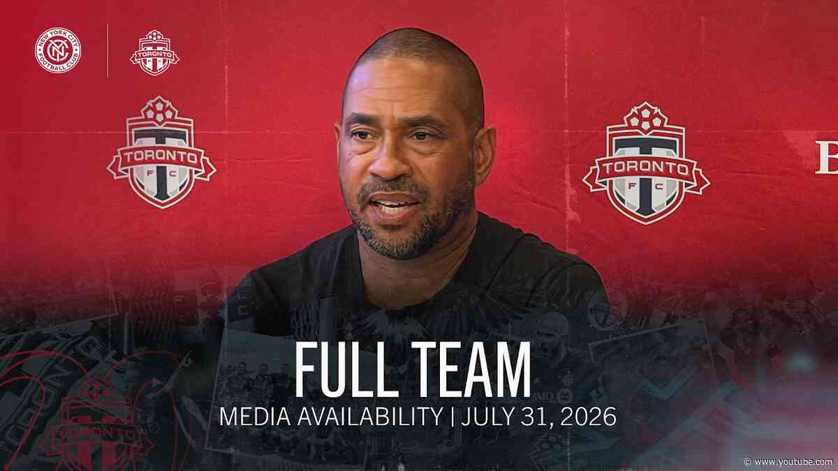 POSTGAME SOUND | Toronto FC Full Media Availabilities - July 31, 2026