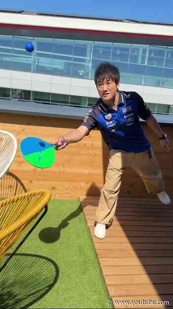 We've got a multi-sport admin/athlete on our hands 😉 #F1 #RedBullRacing #YukiTsunoda