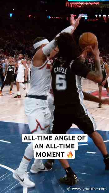 Slow Motion Angle of Karl-Anthony Towns’ Fingertip Deflection vs. Spurs