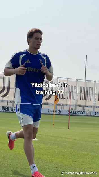 Yildiz is back! Focus on his training today 👀🔥 #yildiz #juventus #football l