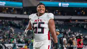 Falcons lock up OL Bergeron on 4-year extension
