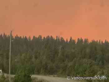 B.C. wildfires: Cooler weather forecast but thunderstorms could exacerbate wildfires