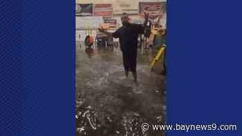 Lakeland auto repair shop raises drainage concerns after flooding