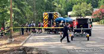Fire & rescue searching for possible missing person at Raleigh lake