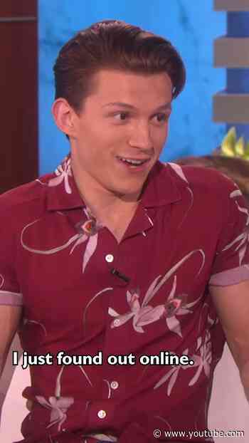 Tom Holland on Finding Out He's the New Spider-Man 😦