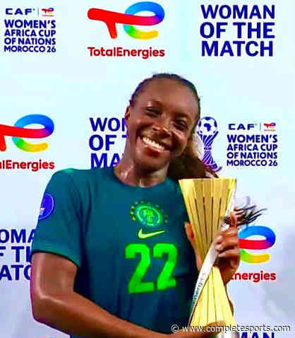 WAFCON 2026: Alozie Wins Player Of The Match Award In Nigeria’s Win Against Zambia