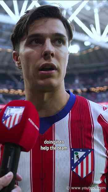 Atleti's scorer Arnau 🎙️