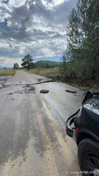 Highways in Mora County damaged by severe storm