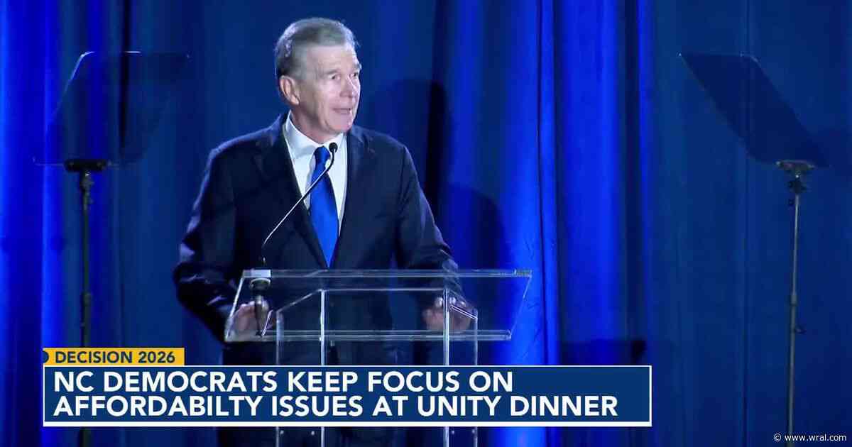 Democrats tout affordability message at Raleigh Unity Dinner as Republicans push back
