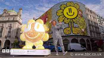 Giant Mr Doodle sculptures appear across West End