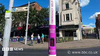 Women's safety help point installed in city centre