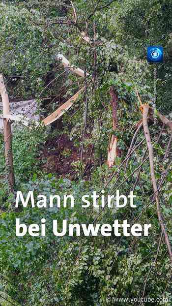 Ein Toter durch Unwetter in Sachsen #sachsen #unwetter #tagesschau #nachrichten