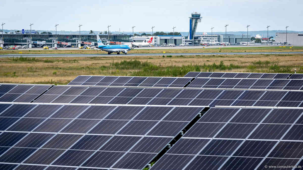 Energiewende: Flughafen Nürnberg nimmt größte PV-Anlage der Region in Betrieb