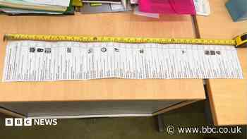 The longest ballot in British electoral history