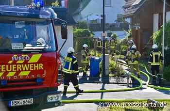FF Olsberg: Frau bei Zimmerbrand verletzt - Hubschrauber im Einsatz
