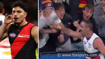 Tex winds back clock with epic act as Crows throw Bombers to sword after injury strikes — LIVE