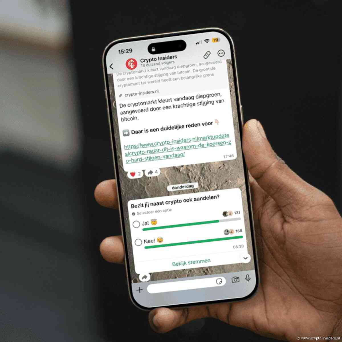 Dit WhatsApp-kanaal voelt als een geheime ingang tot de cryptomarkt
