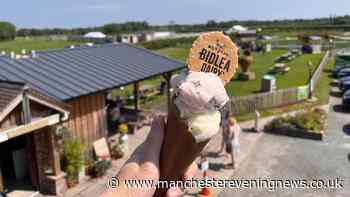 The award-winning ice cream farm with views of Jodrell Bank and a zoo next door