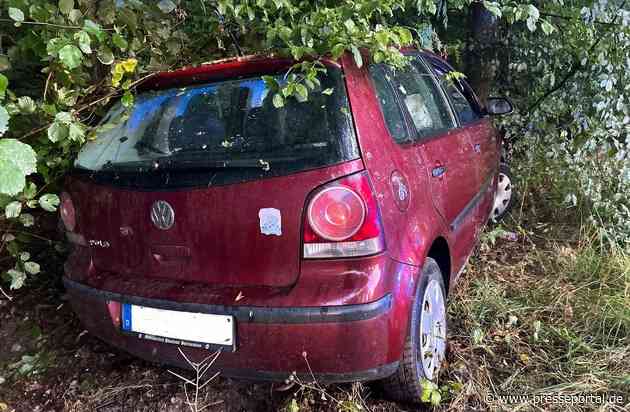 POL-GM: Mit gestohlenem Auto von der Straße abgekommen