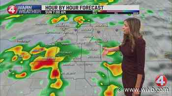 Heavy rain and thunderstorms Sunday