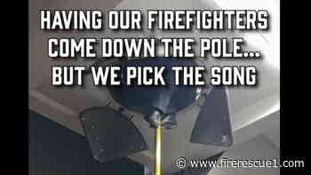 N.C. firefighters go viral with fire pole social media video