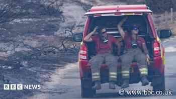 Wildfire response scaled back after ditches dug