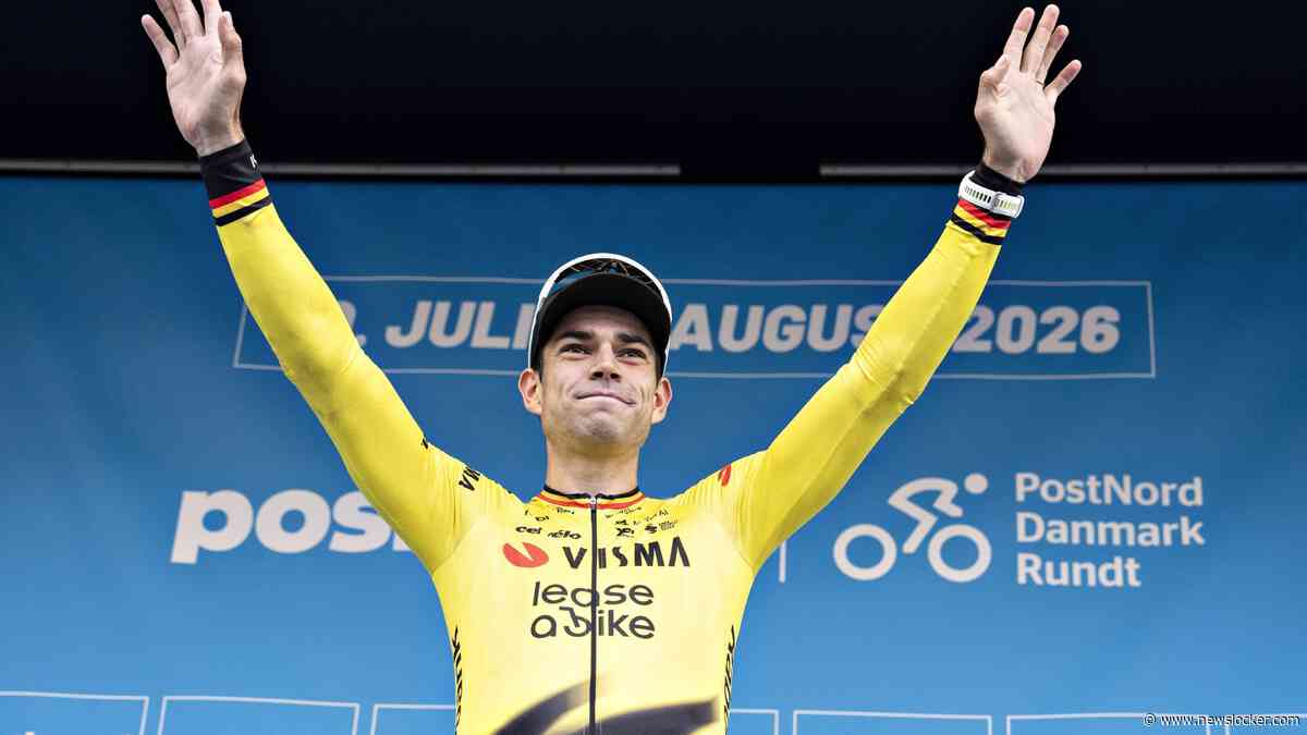 Wout van Aert keert na infectie terug met eindzege in Denemarken, gigantische crash in laatste meters