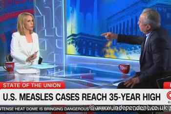 RFK Jr loses temper in angry clash with CNN host over measles and Covid: ‘You want to sit here and attack me?’