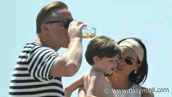 Jess Wright unwinds with husband William Lee Kemp and son Presley on holiday in Portugal - after revealing she is scared of having more kids