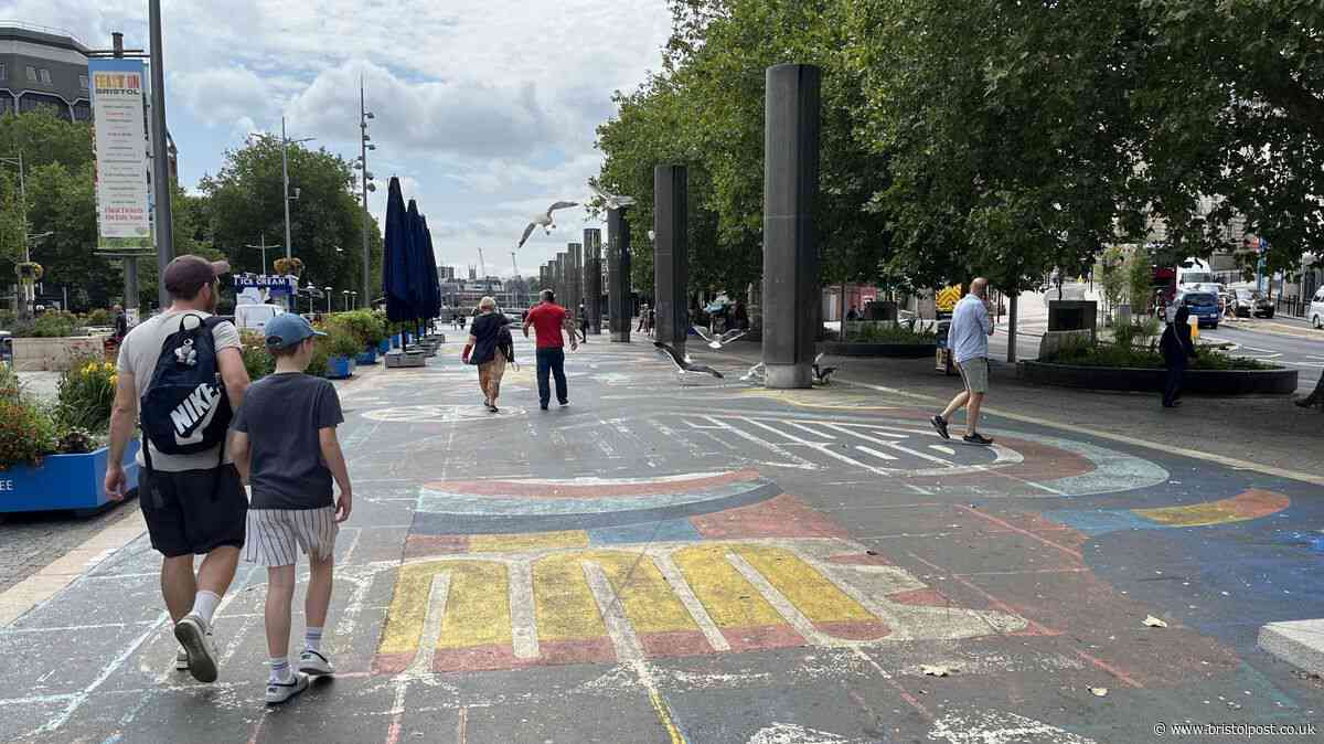 Flaking city centre mural painted to celebrate Bristol a £61,000 shambles