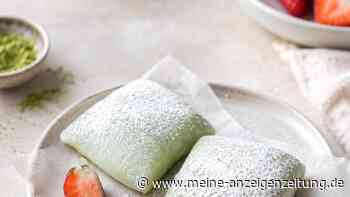Leckeres Mochi-Eis mit Matcha und Erdbeeren – in nur 30 Minuten ist es fertig