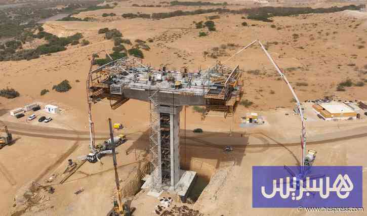 جسر الساقية الحمراء يتقدم في الإنجاز .. ويقترب من لقب الأكبر بالمغرب