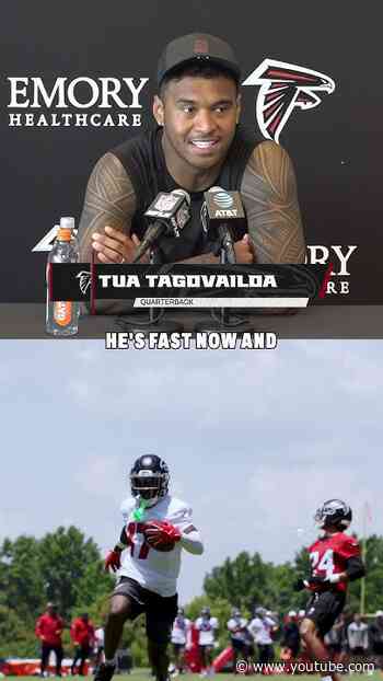 "You find him, he's open" - Tua Tagovailoa on Zachariah Branch 🔥 #nfl #interview #football #atlanta