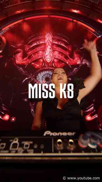 Hardcore intensity defines every Miss K8 performance. Watch her Defqon.1 2026 set now. #defqon1