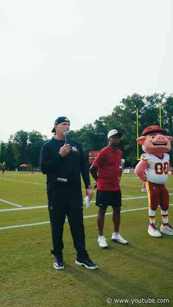 HAIL YEAH! #nfl #trainingcamp #commanders #football #raisehail