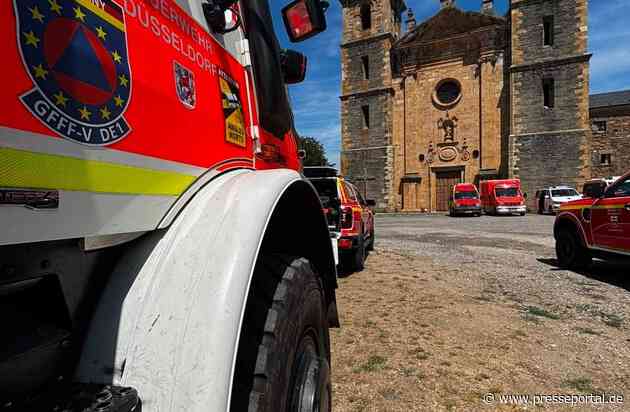 FW-D: FOLGEMELDUNG 1: Feuerwehr Düsseldorf unterstützt als Teil der EU-Waldbrandeinheit in Spanien bei der Waldbrandbekämpfung