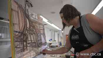 Flin Flon-area artists use paint to share stories of wildfire survival, northern mining history