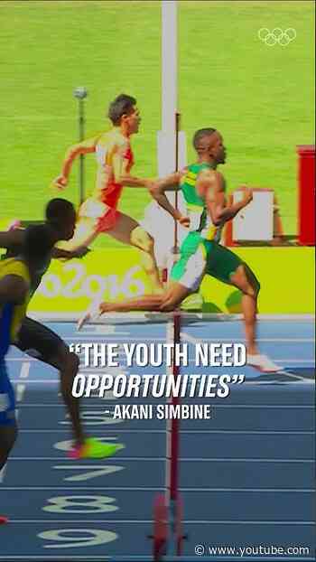 Akani Simbine is all about supporting younger athletes 🤝❤️