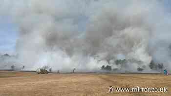 Large fire at West Midlands beauty spot as people told to avoid area