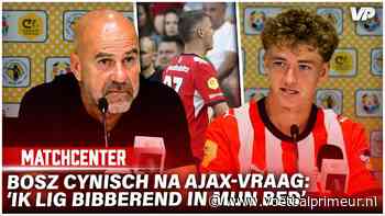 Cynische Bosz gevraagd naar Ajax: 'Ik lig bibberend in m'n bed'