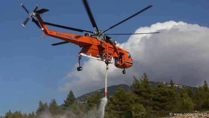 Dos muertos en colisión de helicópteros que combatían incendios en Grecia