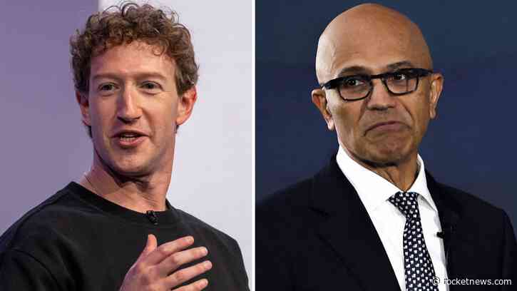 Meta sinks 8%, continuing record losing streak, while Microsoft jumps 15% as AI trade splits