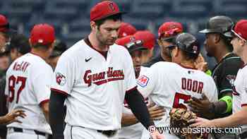 Benches clear in Guardians vs. Diamondbacks game after bunt attempt during perfect game bid