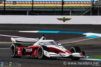 Pictures: IndyCar’s new chassis for 2028 makes track debut at Indianapolis | IndyCar