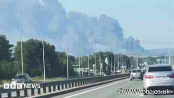 Ukraine says major Russian oil refinery and airfield hit, as Moscow reports eight deaths