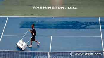 Rain suspends DC Open final with Pegula in lead