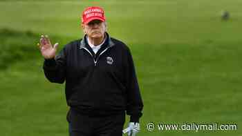 Donald Trump wins golf tournament with barely-believable score at his own course... after 'disrespectful' faux pas in front of US troops